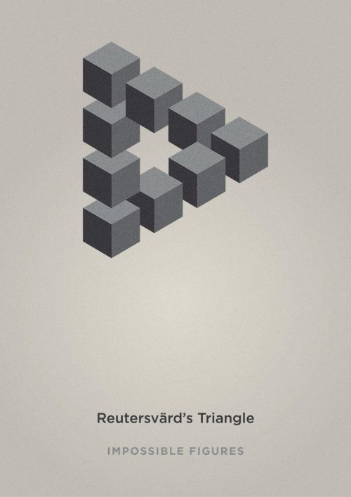 “Impossible Figures” Minimalist Posters by  Éric Le Tutour 