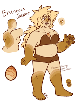 cldrawsthings:  drew some jasper gems today!  Bruneau - friendly, pretty much chill and very laid back (escort type) Red-  always suspicious, cant relax (guard type, part of the war) Zebra - full of energy, troublemaker (scout, errand runner) 