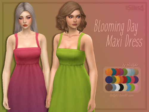 trillyke: Blooming Day Maxi Dress Nowadays I personally prefer midi and maxi dresses over short ones