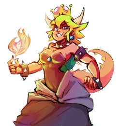 davix-ilustrador:Bowsette