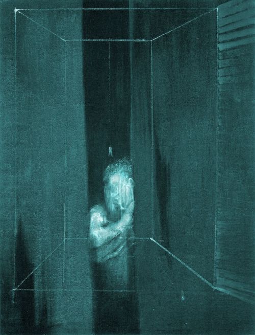 jareckiworld:Francis Bacon  —  Two Figures at a Window    (oil on can