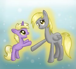 paperderp:  Derpy and Dinky by PegasisterCake