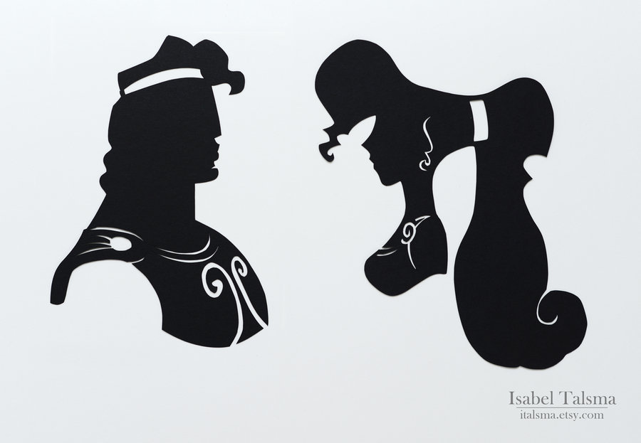 princessesfanarts:  Handcuts Silhouettes by Isabel Talsma 