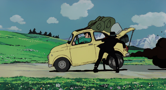 俺得アニメ Gif Bakadachi Lupin S Fiat Would Be To Die For Tbh