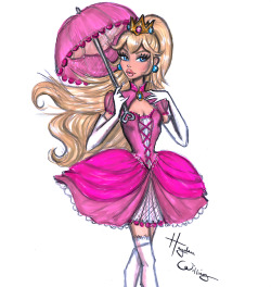 Haydenwilliamsillustrations: Princess Peach 👑🍑💕 By Hayden Williams Https://Www.instagram.com/P/Bom5Dunhrd4/