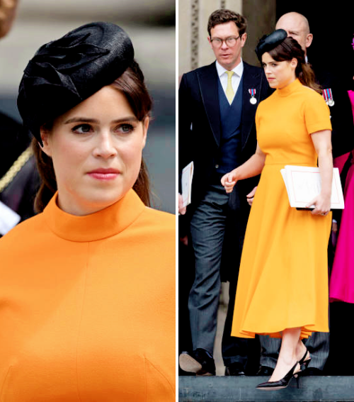 Princess Eugenie, Mrs. Brooksbank as she attends the National Service of Thanksgiving at St. Paul Ca