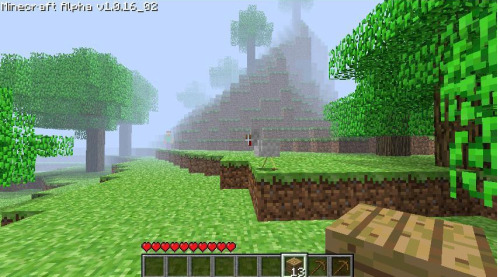 I had recently spawned a new world in single-player Minecraft. Everything was normal at first as I b