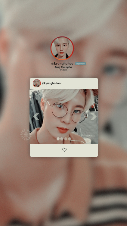 TOO - Kyungho (Instagram edit)Reblog if you save/use please!!Open them to get a full hd lockscreendo