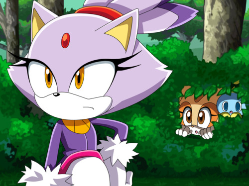 y-firestar:  Some fake screenshots  This time I took as a basis the Sonic Rush. This game is amazing, so to do the screenshots was very exciting^^!!! Besides, I always wanted to see Blaze in Sonic X. I tried to make some details in the style of Sonic