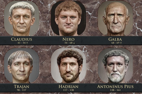 promithiae:awed-frog:Digital artist Daniel Voshart recreates the ‘real’ faces of Roman emperors than