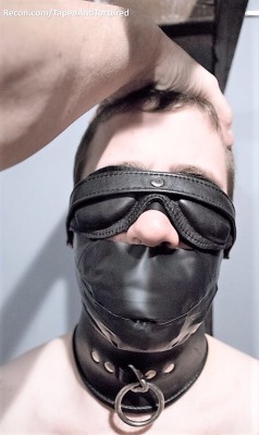 lthrbttm4u:You will sit and listen slave while I take a break and tell you what I’m going to do to you…the gag will prevent objections or screams….