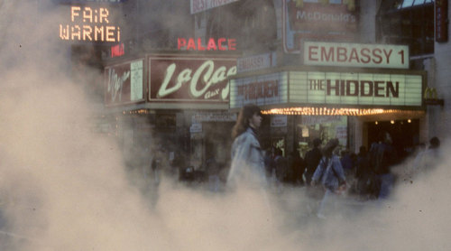 timessquareblue:  Embassy 1 Theater, 1560 Broadway, ca. 1987 Photo by Steve Siegel