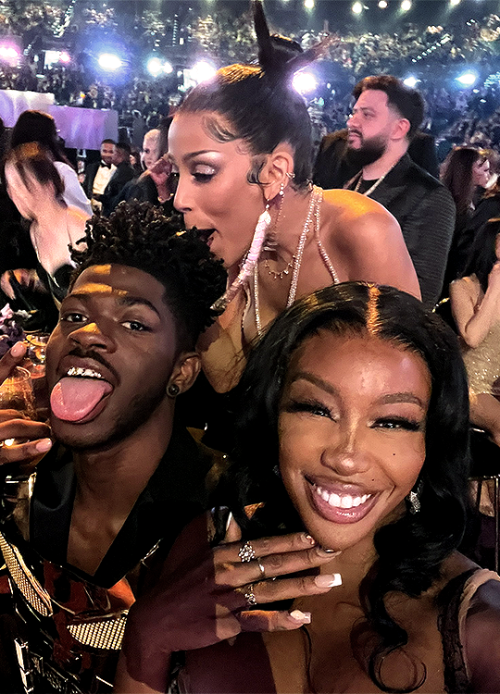 melodramas:  LIL NAS X, DOJA CAT, &amp; SZAat the 64th Annual Grammy Awards