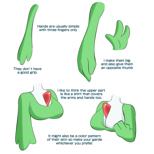 sliceofppai:  I decided to make a small guide about how I draw the gardevoirs for those who been asking me about it! This is not a detailed tutorial and is not a guide for anatomy either but hope some of the stuff here is useful for all interested in