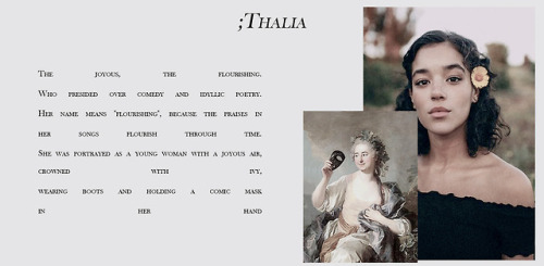 flitwickfilius: @classicnet test 1: get to know the members The Muses are the inspirational goddesse