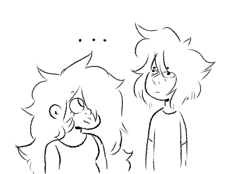 art-emoji:  lapis is very tired (bonus mom-friend pearl) 