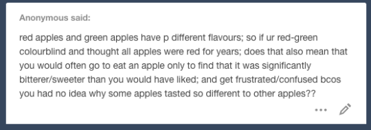 thehobbutts:  thehobbutts:describe colours to me you guys are the best honestly