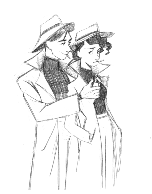 keplace detective au? small sketch as a warmup :]