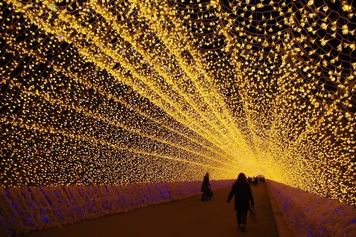 cubebreaker:  Japan’s Nabana no Sato Botanical Garden used over 7,000,000 LED lights