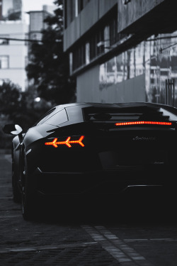 johnny-escobar:  Matte Black Aventador 