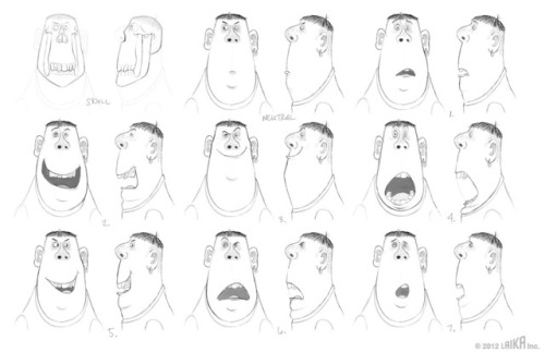 Character model sheets for Laika’s Paranorman. Artwork by Pete Oswald.