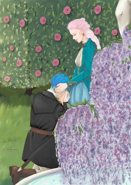 I vow to always protect you, to always be by your side Finally posting this xD So yeah the wisteria 