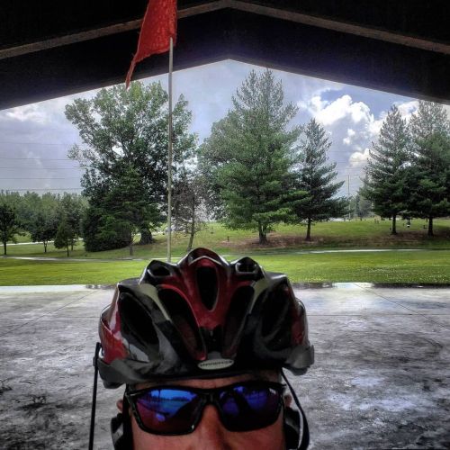 Gimme Shelter #isolated #rain #storms #found #myride #recumbent #trike #cycling #fun #fitness #bike 