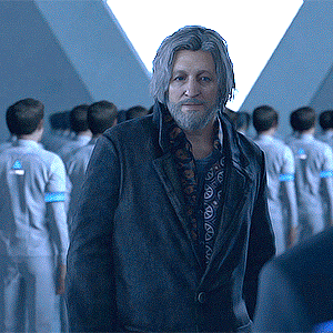 starlightmachine:list of favorite Hannor things: Hank smiling because of Connor
