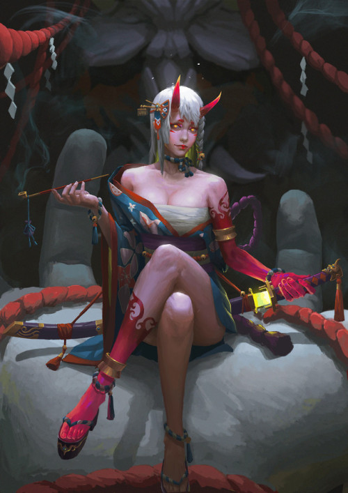 Demon  Hongbo Yang www.artstation.com/artwork/aAzPq