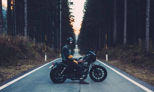 Alone on the road / Photo by Nicola Prato.(via RocketGarage)More motorcycle lifestyle.