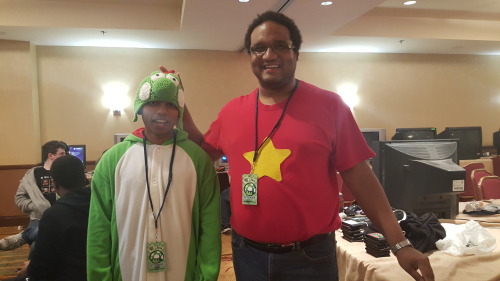 themalecrystalgem:And here’s a versatile Yoshi… he had a generic frog hat along with his Yoshi hat. 