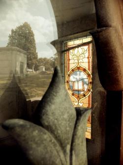 celtic-cat2u:  mausoleum stained glass image