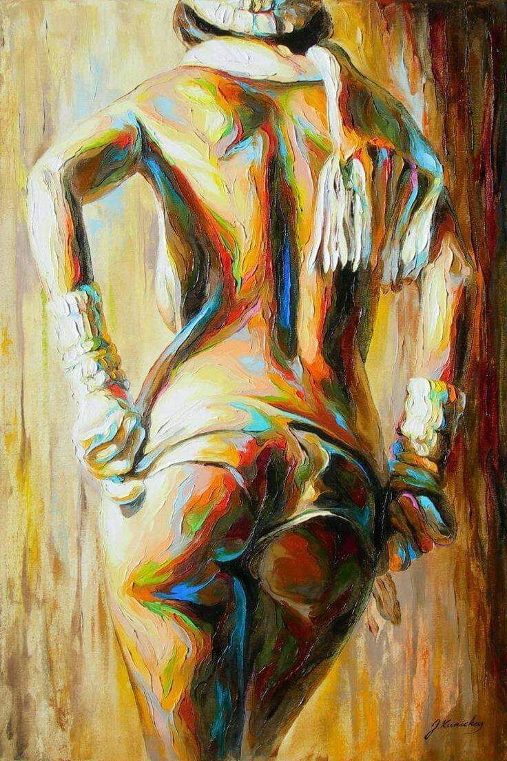 woman-in-art:Painting by Jonas Kunickas, Lithuanian contemporary painter, born 1978✅https://t.me/erogalery