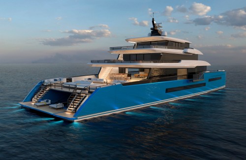 ISA’s “Zeffiro150,”Berret-Racoupeau Yacht Design