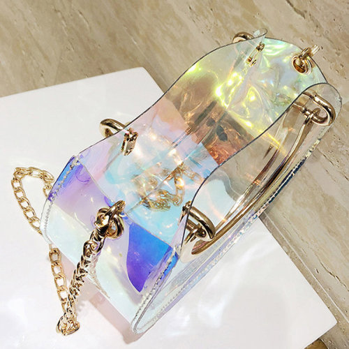 undercover-witch: Glitter &amp; Holographic Transparent Bag discount: Crystal15