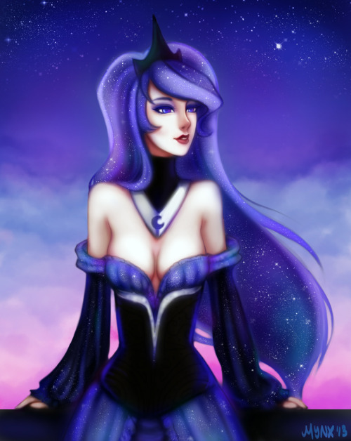 cyrilmusic:  mynxu:  All of a sudden I felt like drawing human Luna!  Fluttershy is my favorite though~  OH. OH MYGOD. I. Draw everything like this . Please. *ded*