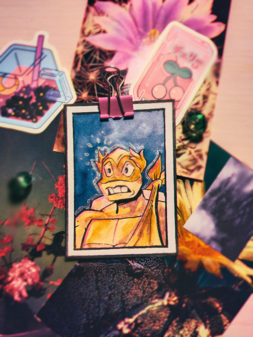 After Work, I Redrew A Couple Of My Favorite Frames In Watercolor:3 Now These Are Small Cards