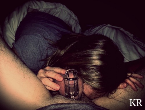 newlychasted:  herollsthedice:  herollsthedice:  Last night K decided to start our playtime by keeping me locked up for a while.  She used a few tricks and provided a considerable amount of pleasure…enough to make me VERY desperate to get unlocked