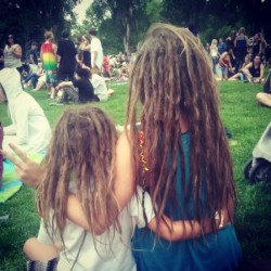 lucent-moon-gypsy:  Slc reggae fest with this cute little dreadhead 