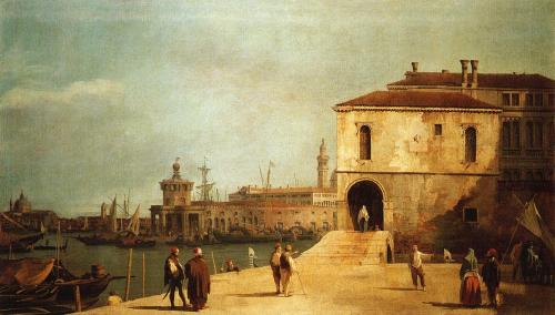 artist-canaletto: Fonteghetto della Farina, 1730, CanalettoMedium: oil,canvas