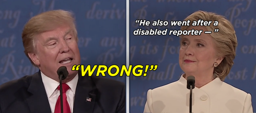 mediamattersforamerica: No, Donald Trump is wrong. At the debate, he repeatedly interrupted Hillary 