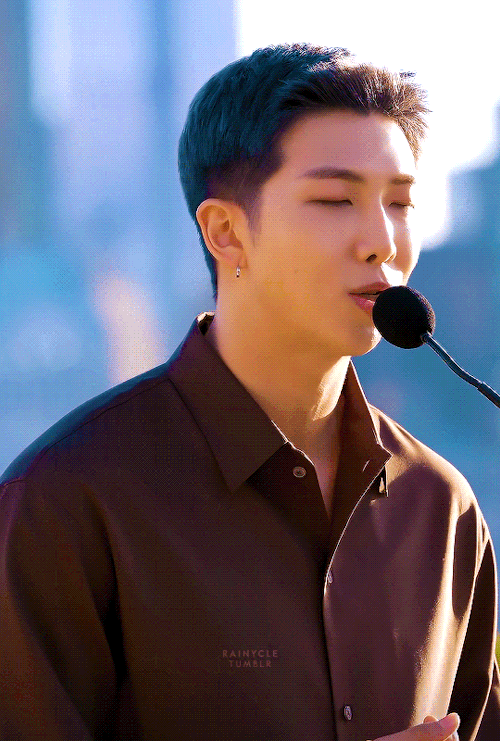 I Am BTS Leader, Kim Namjoon. Im Afraid You Might Not Be Able To Hear Me Because Of The Helicopter, So