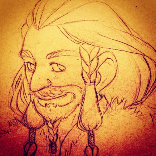 My sketches for some of last weeks Durin portraits