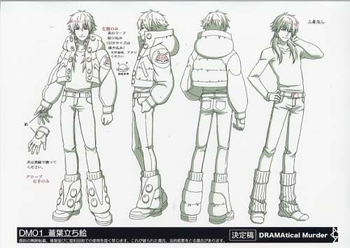 chiralatmdende:  I just managed to get a set of DMMd anime production refs sheets