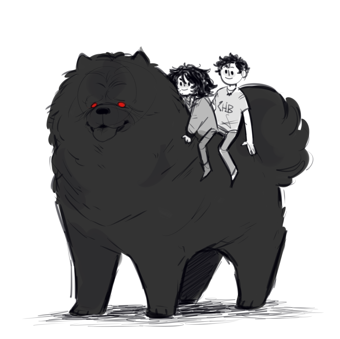 cryptidsp00n: cryptidsp00n: au where mrs o’leary is a giant chow chow please consider,