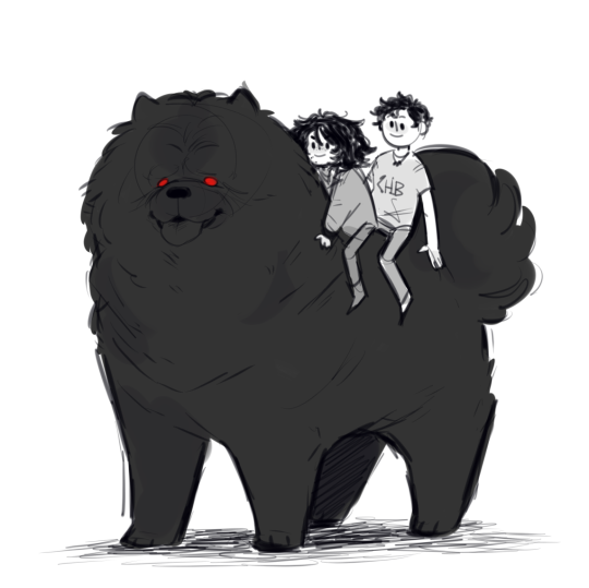 cryptidsp00n: cryptidsp00n: au where mrs o’leary is a giant chow chow please consider, 