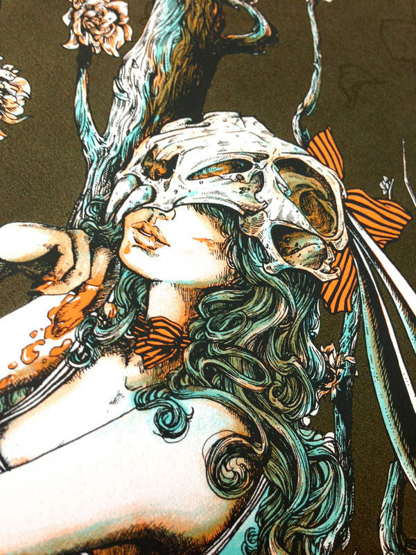 artmonia:  Dinah Nevar Saw Another by Erica Williams Four color screen print, printed