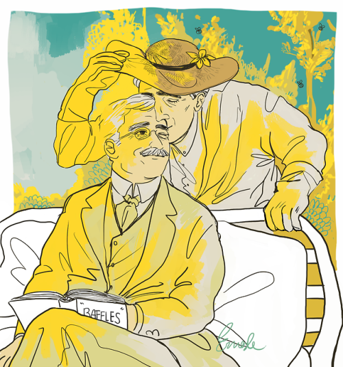 maturiin:holmes and watson! retired! domestic! available on my redbubble! The pose! Holmes’ ha