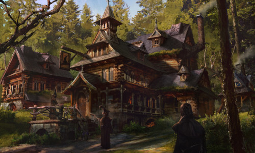 therealvagabird: The Witch’s Inn – by Eddie Mendoza “Stop a while, for you’ve traveled long In search of that enchanting song. Tomorrow night the moon will rise, And the Sabbath host will fill the skies.” —Vagabird 