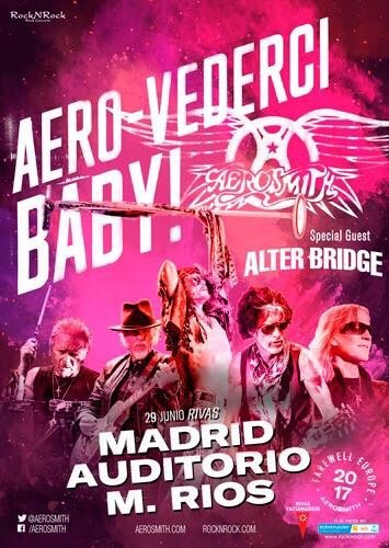 Alter Bridge will play with Aerosmith @ Madrid on June 29 2017